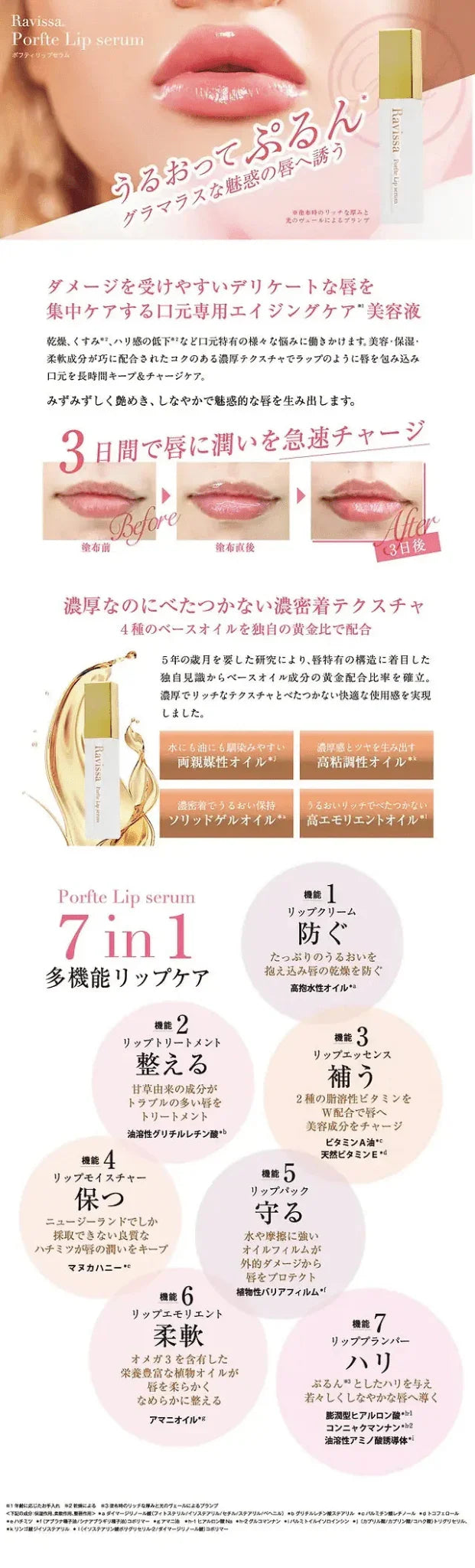 【一口價$298/支】日本製 RAVISSA Porfte Lip Serum 豐唇精華 - HLY &amp; CHOCCICO