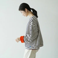 【一口價$298/件】Orcival Reversible Basque T-shirt 條紋絨絨雙面Tee HLY & CHOCCICO