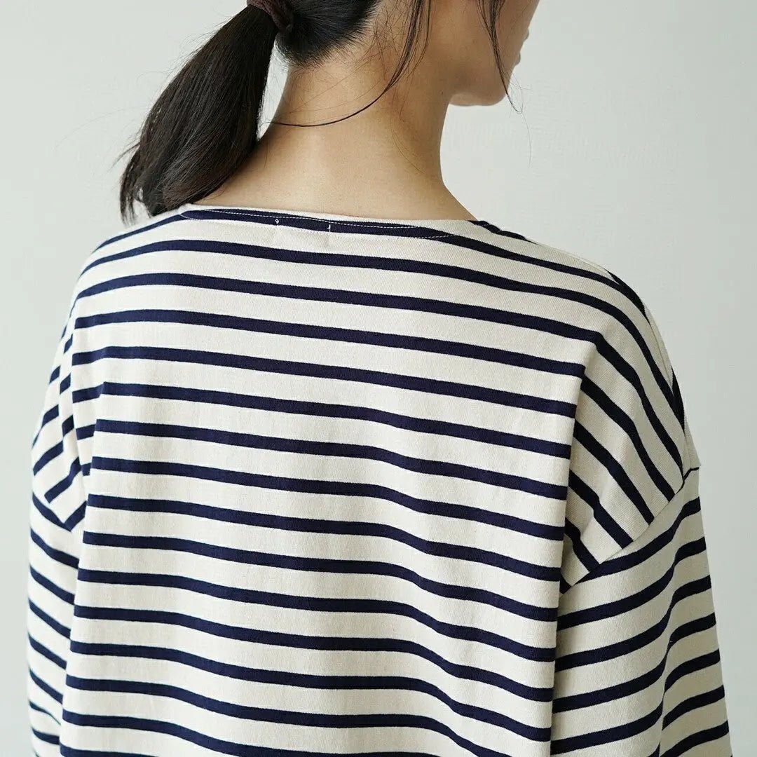 【一口價$298/件】Orcival Reversible Basque T-shirt 條紋絨絨雙面Tee HLY & CHOCCICO