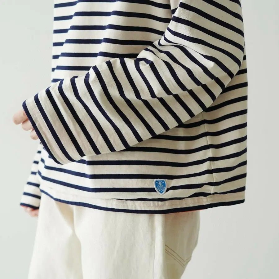 【一口價$298/件】Orcival Reversible Basque T-shirt 條紋絨絨雙面Tee HLY & CHOCCICO