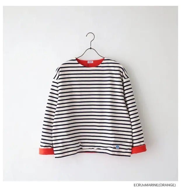 【一口價$298/件】Orcival Reversible Basque T-shirt 條紋絨絨雙面Tee HLY & CHOCCICO
