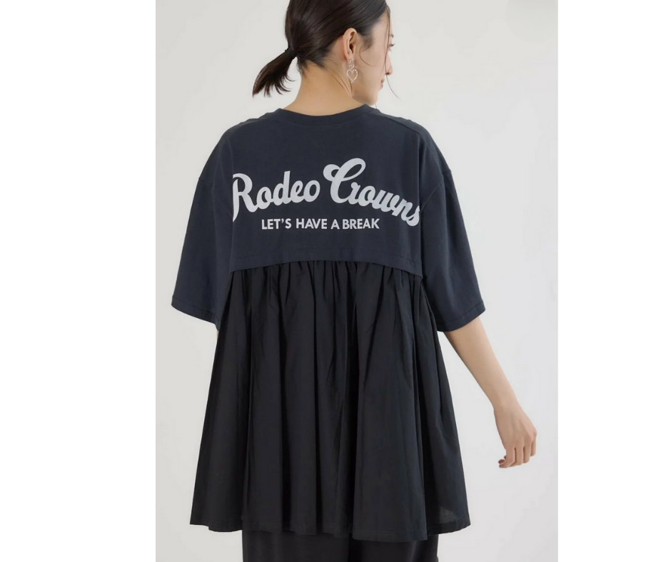 日本直送Rode Crown Back Gathered Docking T-Shirt - HLY & CHOCCICO
