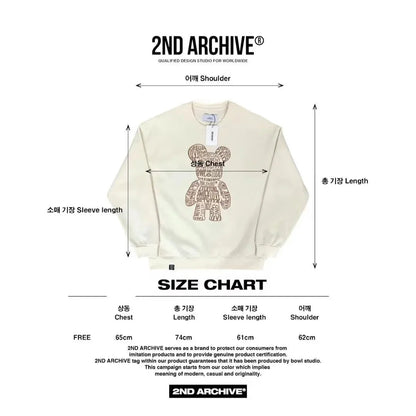 韓國直送🇰🇷 2ND ARCHIVE 3D Floppy Bear Hoodies - HLY &amp; CHOCCICO