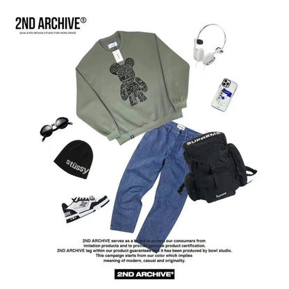 韓國直送🇰🇷 2ND ARCHIVE 3D Floppy Bear Hoodies - HLY &amp; CHOCCICO