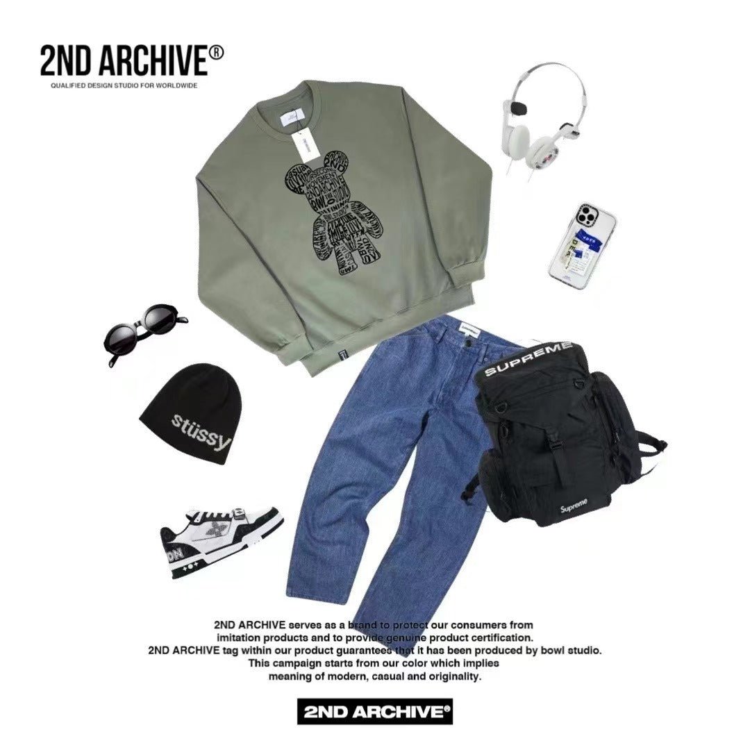 韓國直送🇰🇷 2ND ARCHIVE 3D Floppy Bear  Hoodies - HLY & CHOCCICO