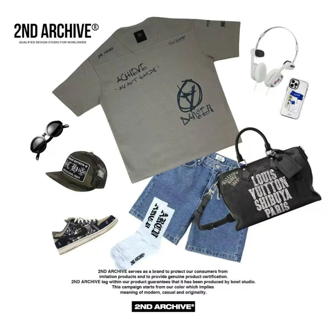 韓國直送🇰🇷 2ND ARCHIVE Achieve Print Tee - HLY &amp; CHOCCICO