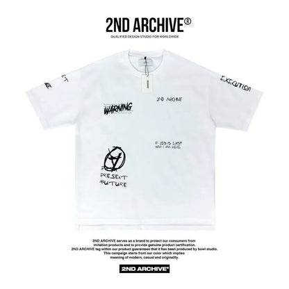 韓國直送🇰🇷 2ND ARCHIVE Achieve Print Tee - HLY &amp; CHOCCICO