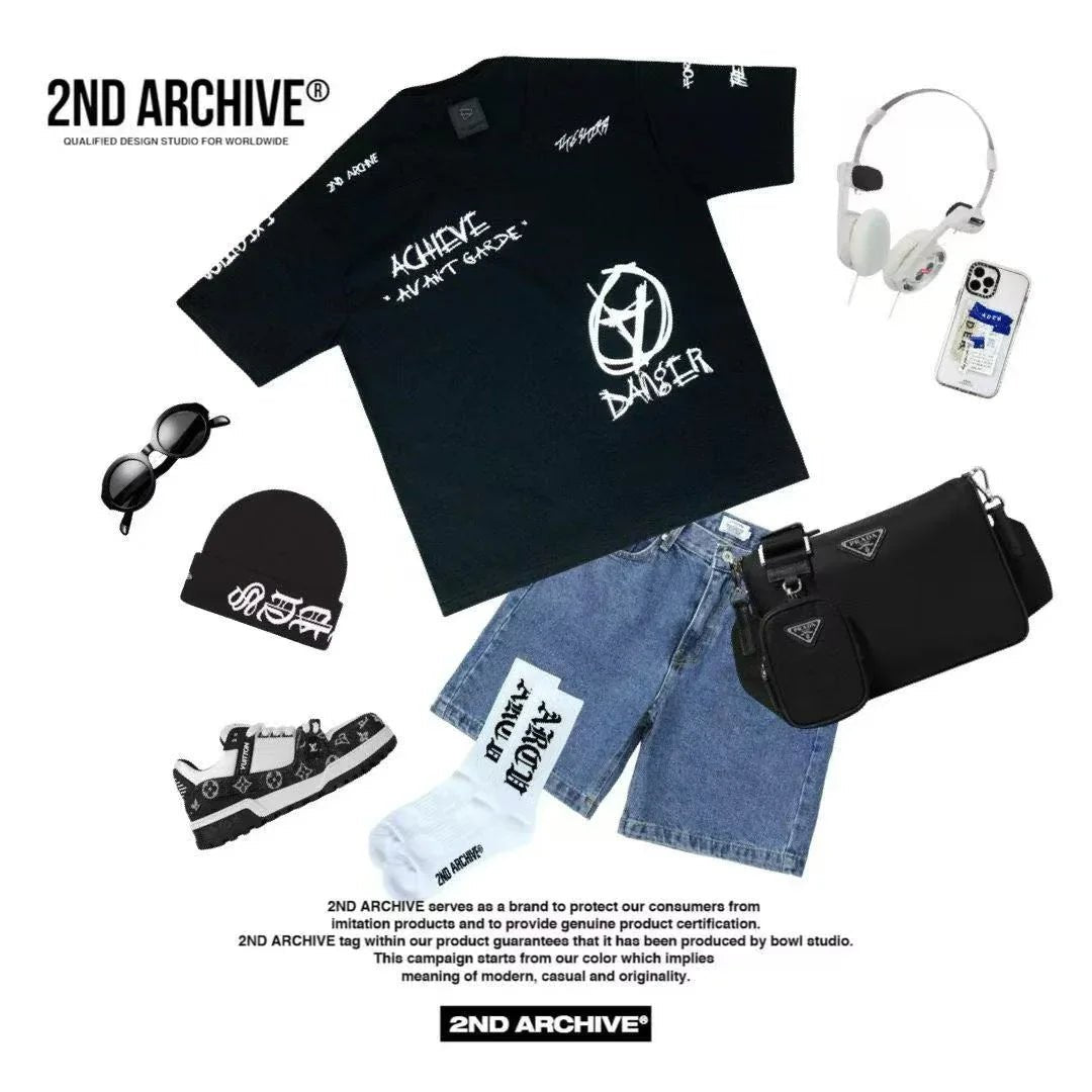 韓國直送🇰🇷 2ND ARCHIVE Achieve Print Tee - HLY &amp; CHOCCICO