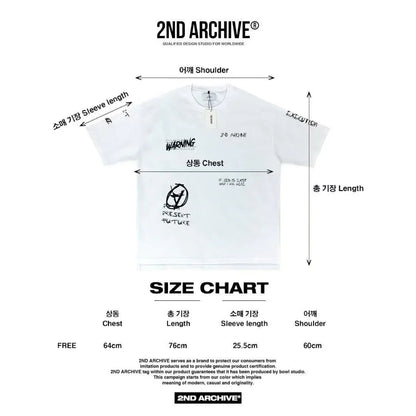 韓國直送🇰🇷 2ND ARCHIVE Achieve Print Tee - HLY &amp; CHOCCICO