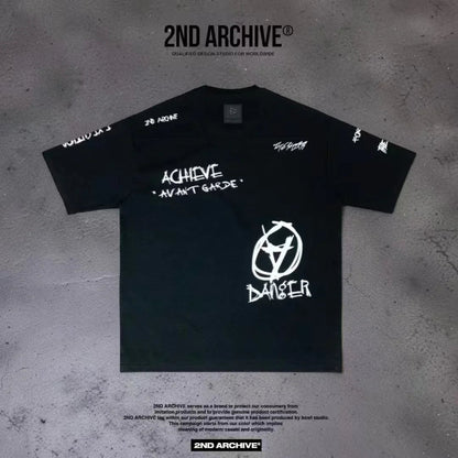 韓國直送🇰🇷 2ND ARCHIVE Achieve Print Tee - HLY &amp; CHOCCICO