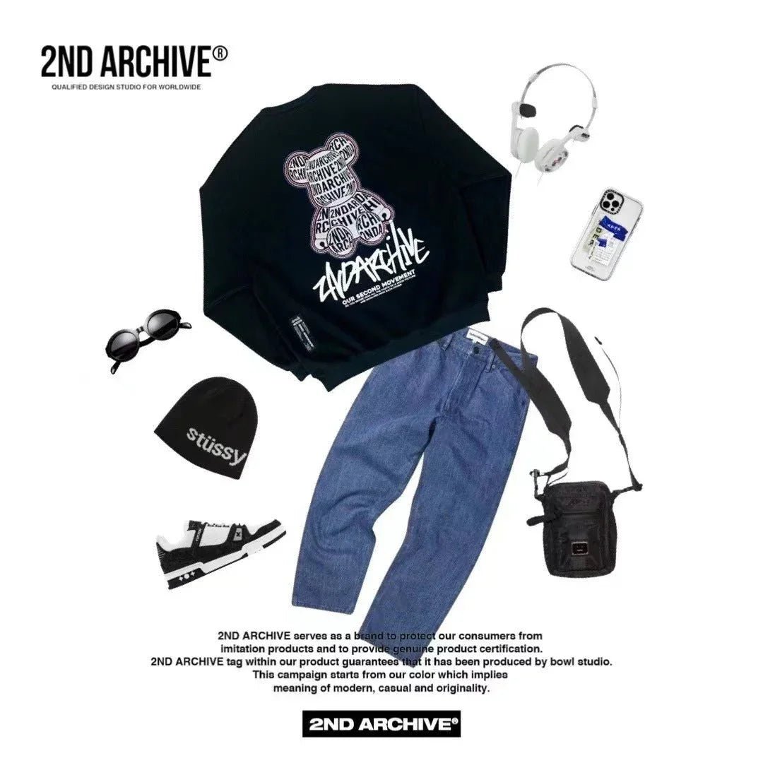 韓國直送🇰🇷 2ND ARCHIVE Alphabet Bear Hoodies - HLY &amp; CHOCCICO