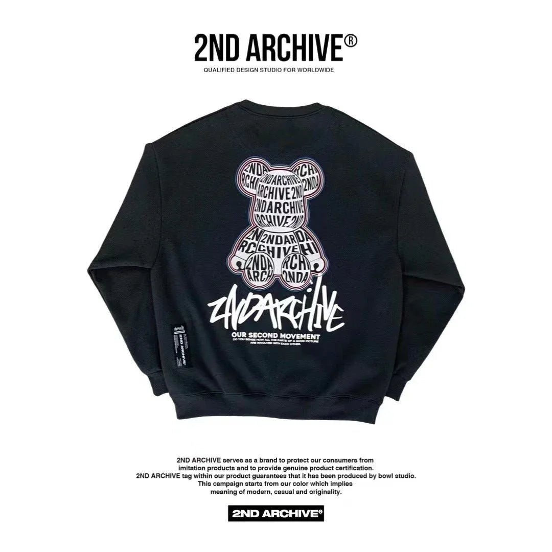 韓國直送🇰🇷 2ND ARCHIVE Alphabet Bear Hoodies - HLY &amp; CHOCCICO