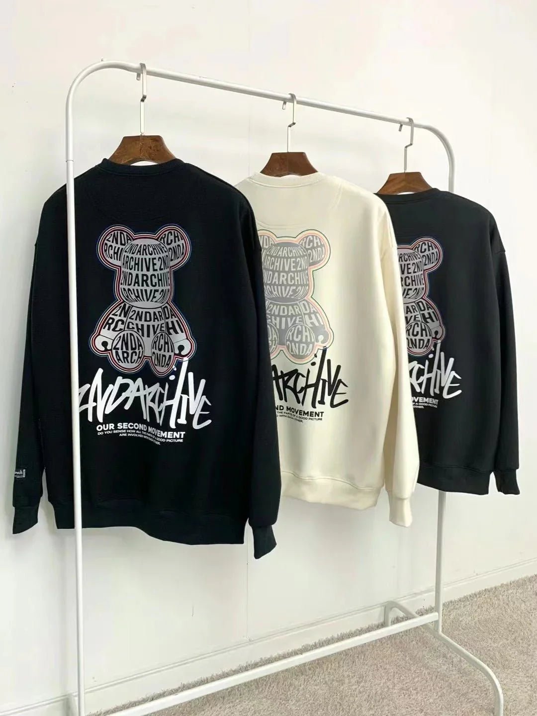 韓國直送🇰🇷 2ND ARCHIVE Alphabet Bear Hoodies - HLY &amp; CHOCCICO