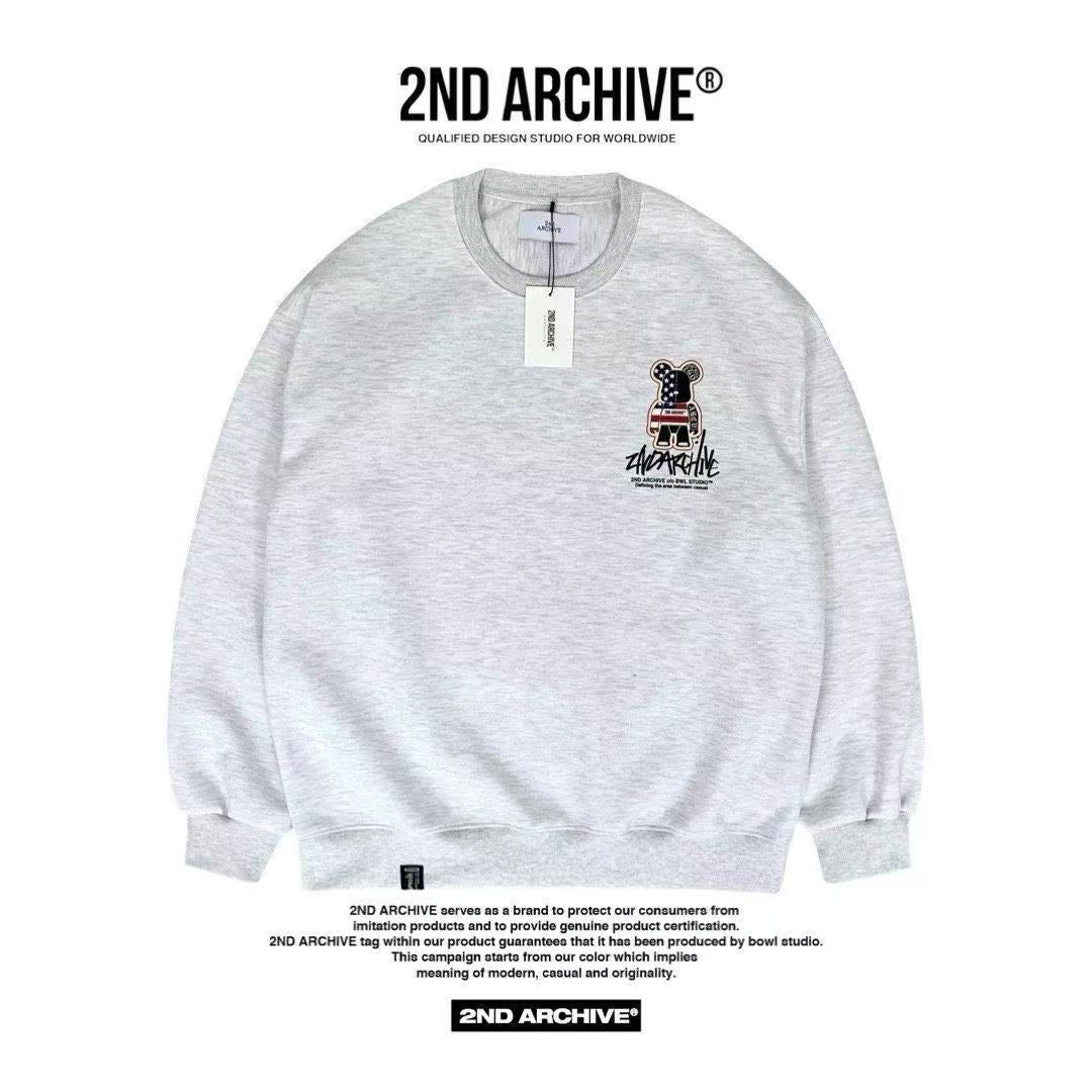 韓國直送🇰🇷 2ND ARCHIVE American Scotch Teddy Bear Sweatshirt HLY & CHOCCICO