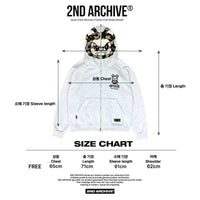 韓國直送🇰🇷 2ND ARCHIVE Angry Camo Bear Pulhood Zip -up HLY & CHOCCICO