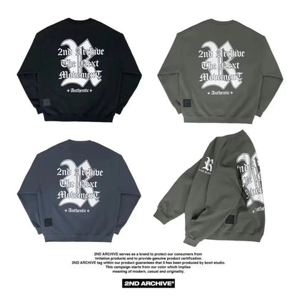 韓國直送🇰🇷 2ND ARCHIVE Authentic 3M Scotch Fleece Sweatshirt - HLY &amp; CHOCCICO