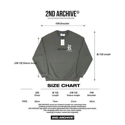 韓國直送🇰🇷 2ND ARCHIVE Authentic 3M Scotch Fleece Sweatshirt - HLY &amp; CHOCCICO