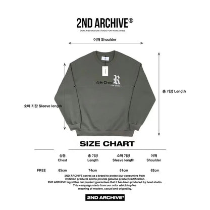 韓國直送🇰🇷 2ND ARCHIVE Authentic 3M Scotch Fleece Sweatshirt - HLY &amp; CHOCCICO