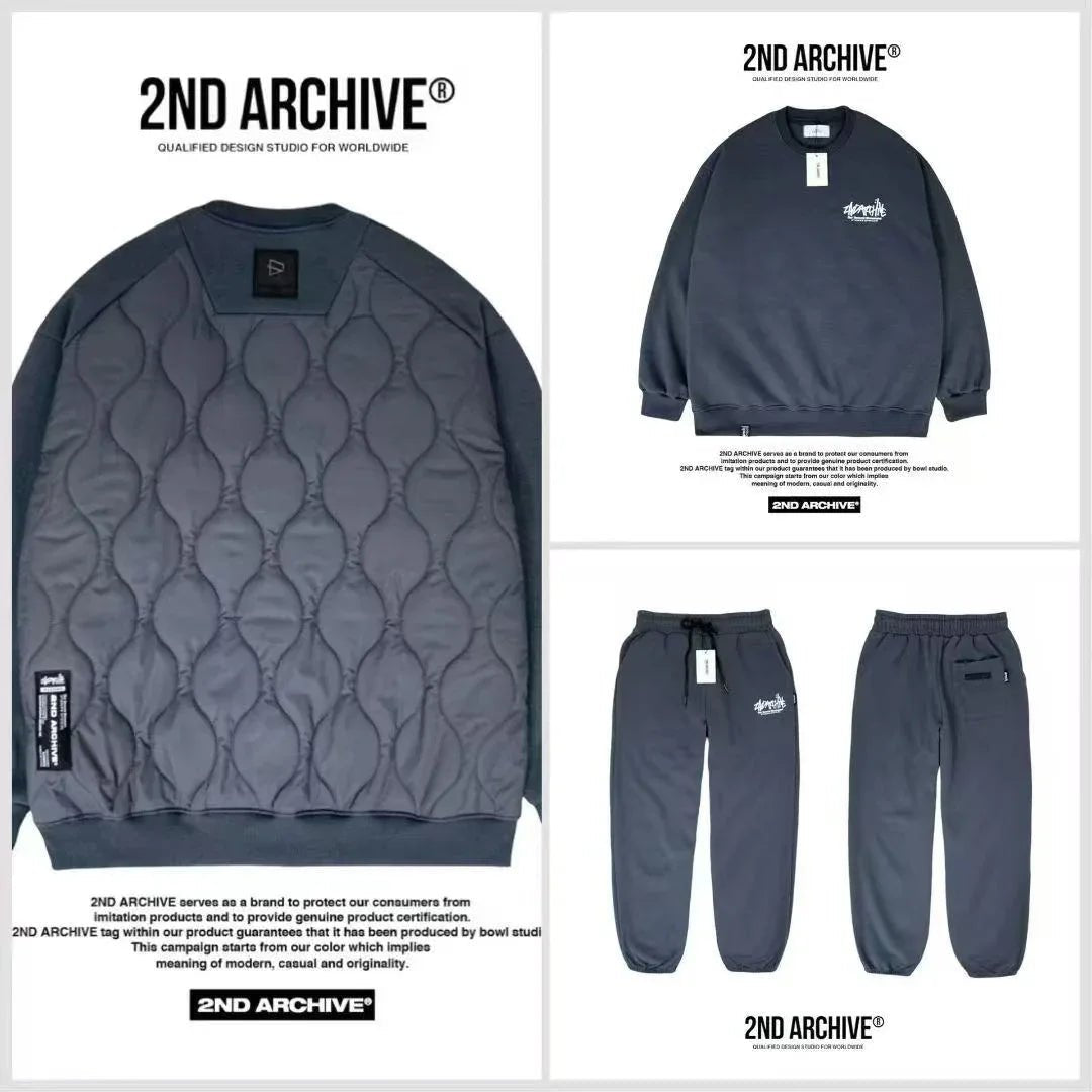 韓國直送 2ND ARCHIVE Basic Padded Sweatshirt - HLY &amp; CHOCCICO