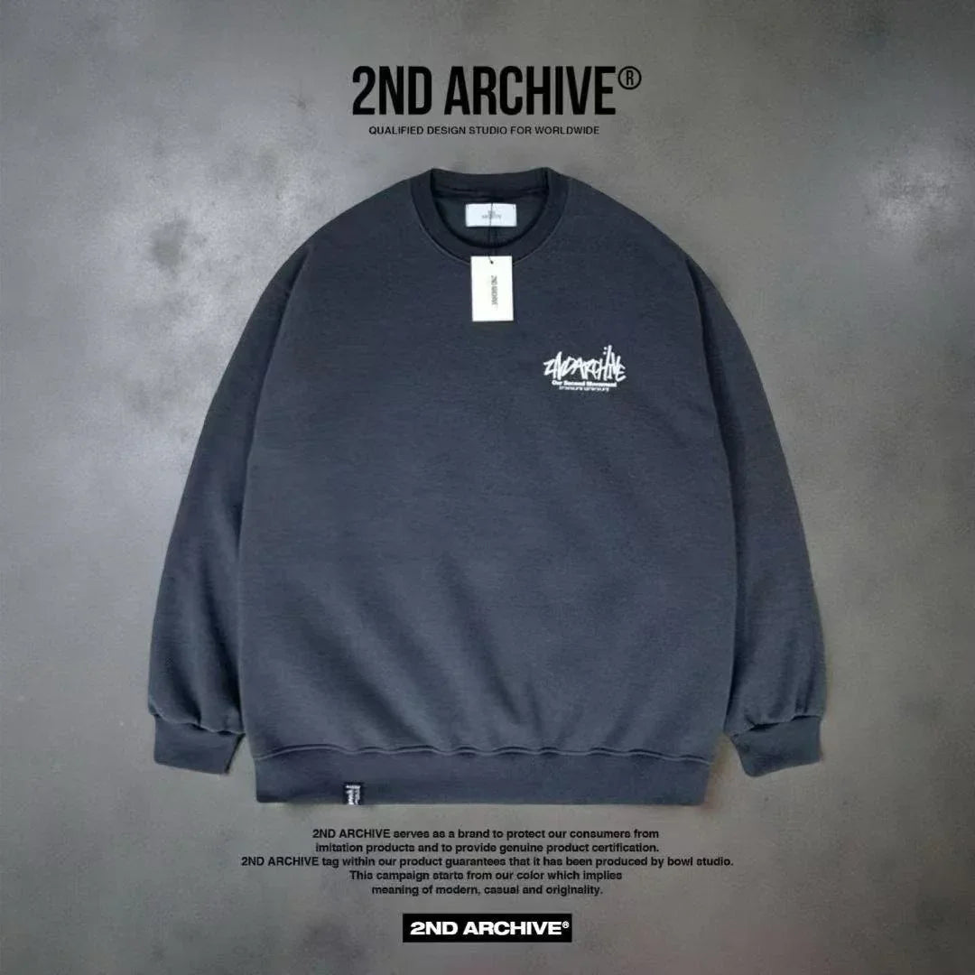 韓國直送 2ND ARCHIVE Basic Padded Sweatshirt - HLY &amp; CHOCCICO