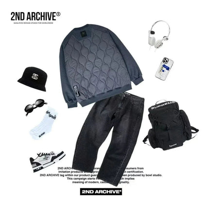 韓國直送 2ND ARCHIVE Basic Padded Sweatshirt - HLY &amp; CHOCCICO