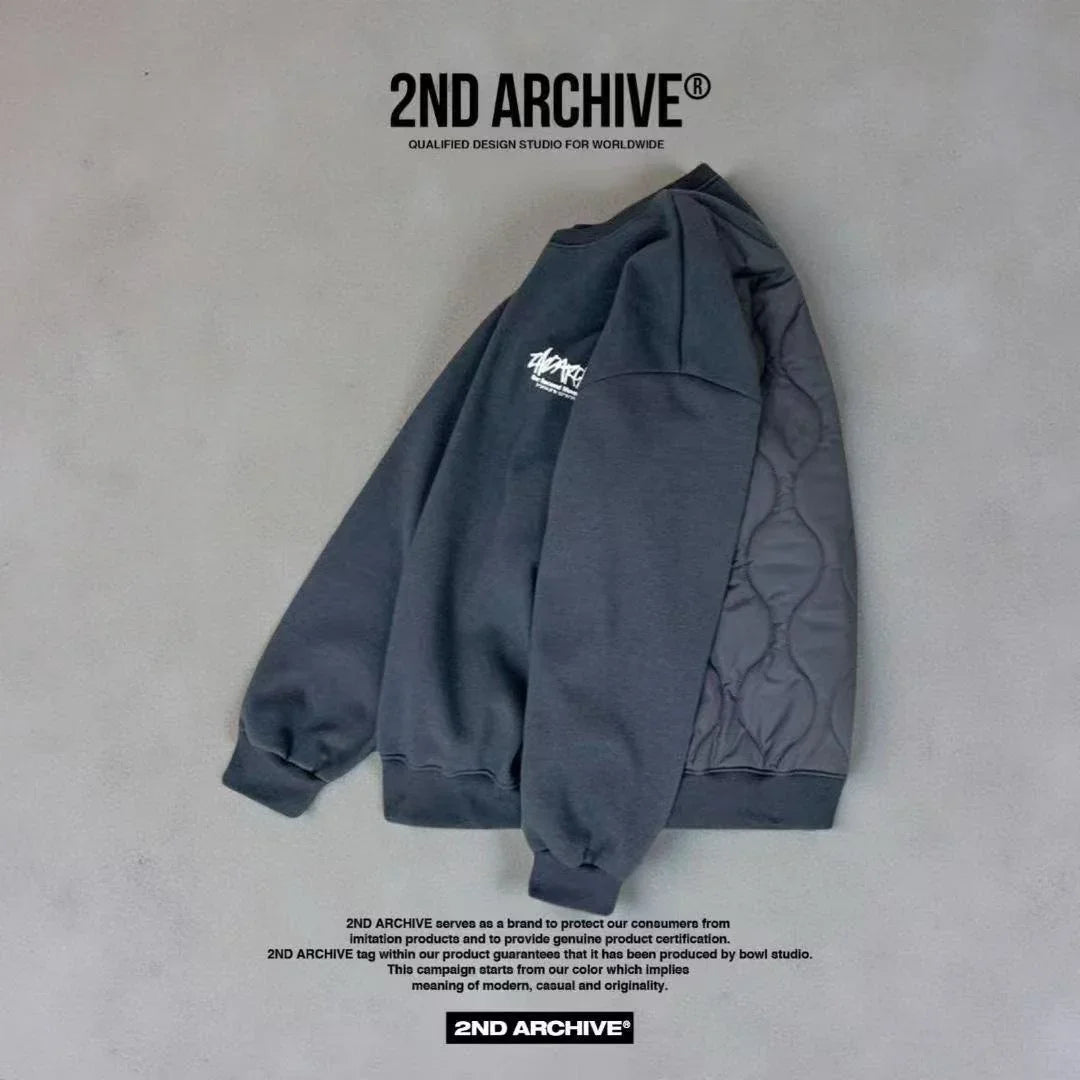 韓國直送 2ND ARCHIVE Basic Padded Sweatshirt - HLY &amp; CHOCCICO