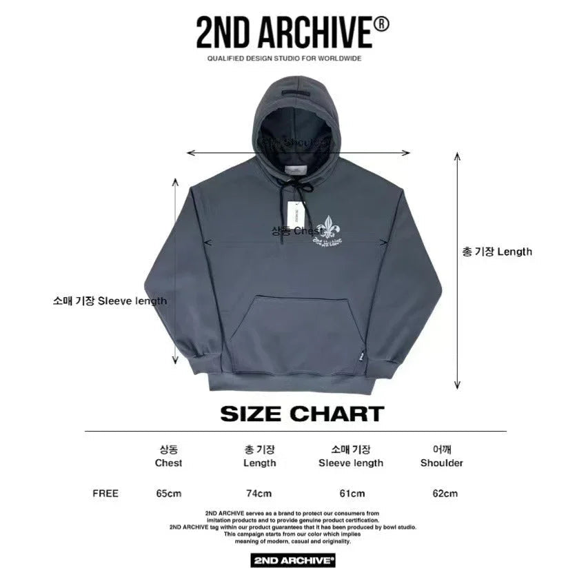 韓國直送🇰🇷 2ND ARCHIVE Bateri Scotch Fleece Hoodie - HLY &amp; CHOCCICO