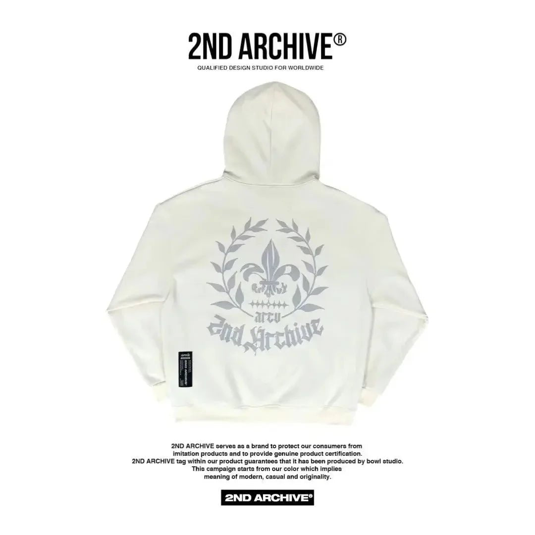 韓國直送🇰🇷 2ND ARCHIVE Bateri Scotch Fleece Hoodie - HLY &amp; CHOCCICO