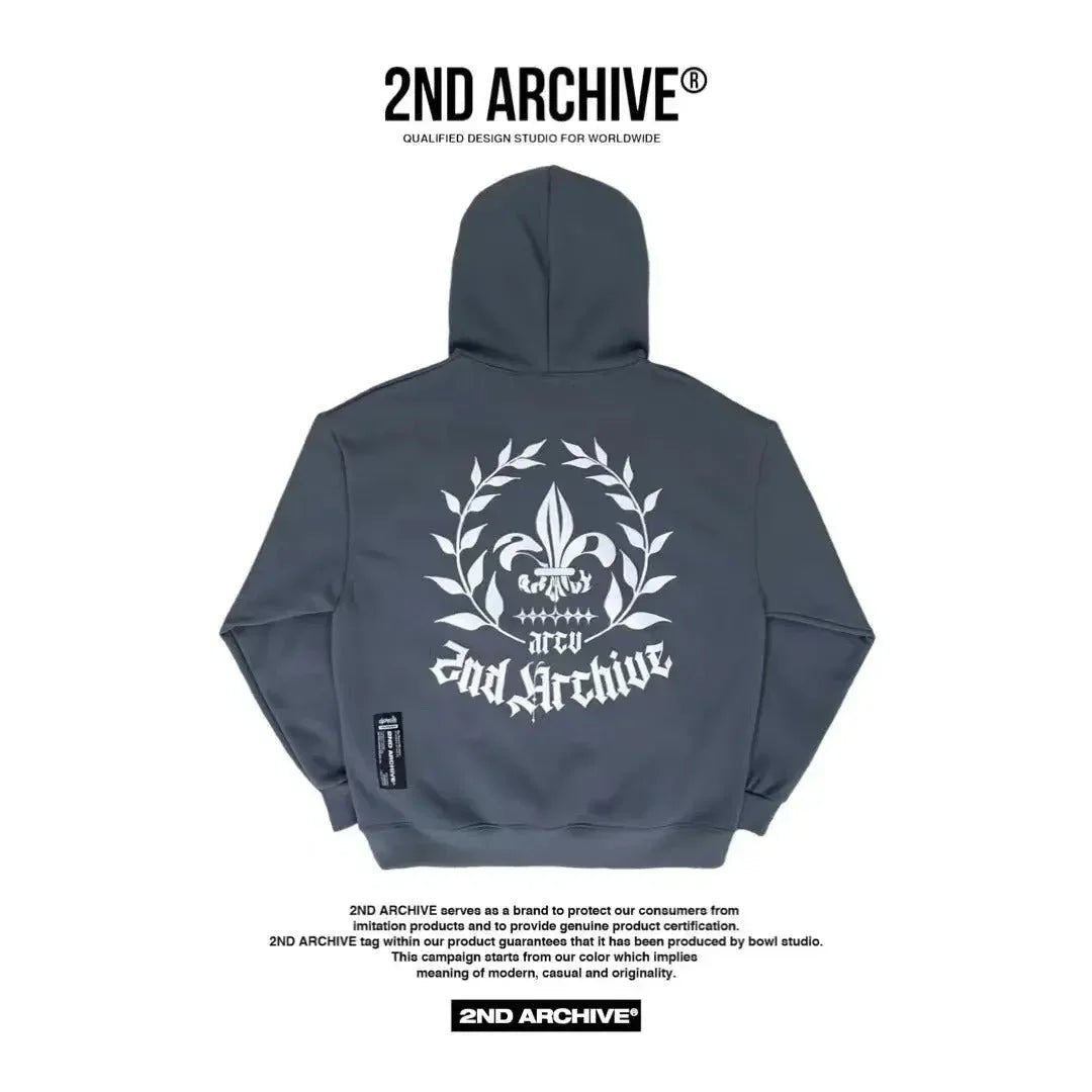 韓國直送🇰🇷 2ND ARCHIVE Bateri Scotch Fleece Hoodie - HLY &amp; CHOCCICO
