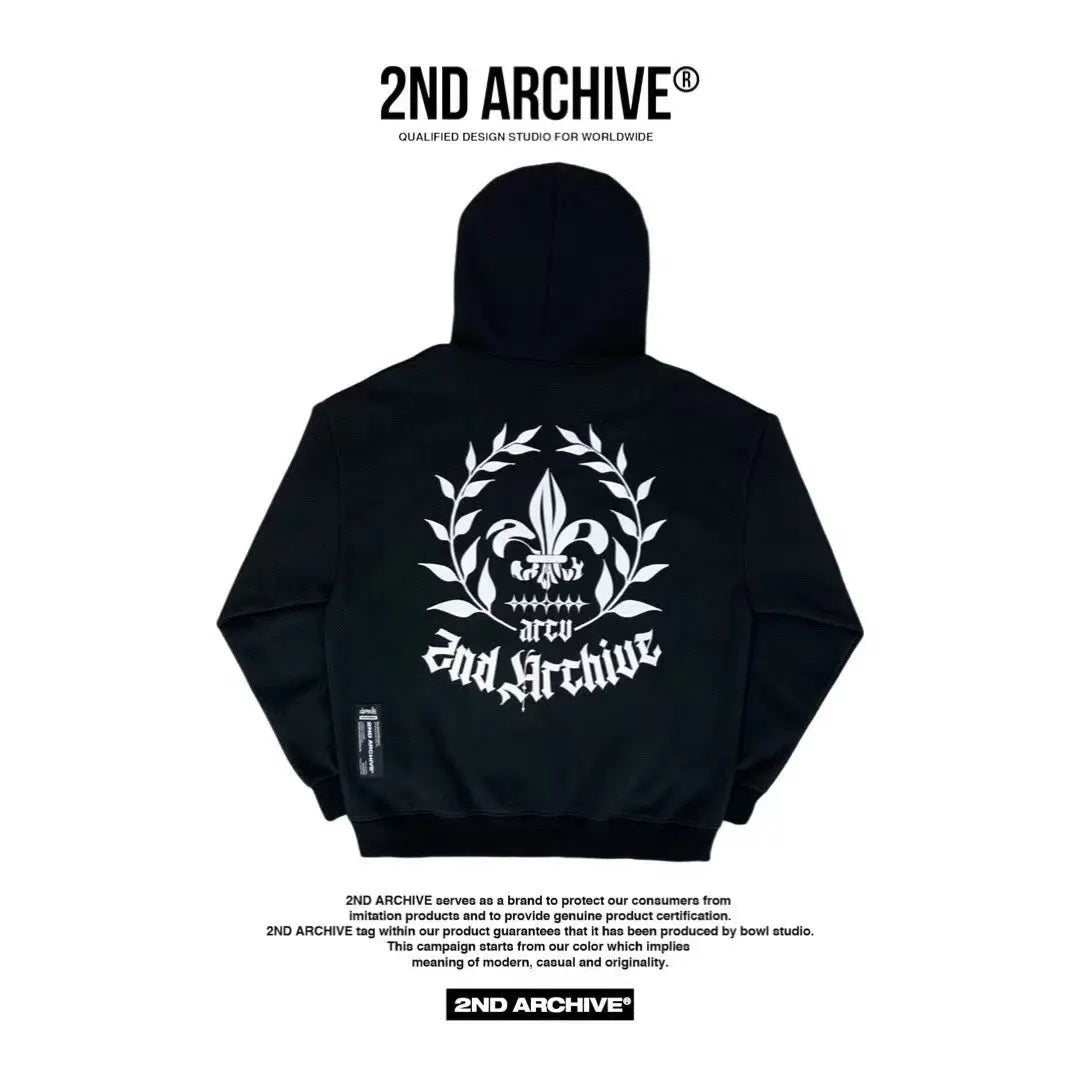 韓國直送🇰🇷 2ND ARCHIVE Bateri Scotch Fleece Hoodie - HLY & CHOCCICO