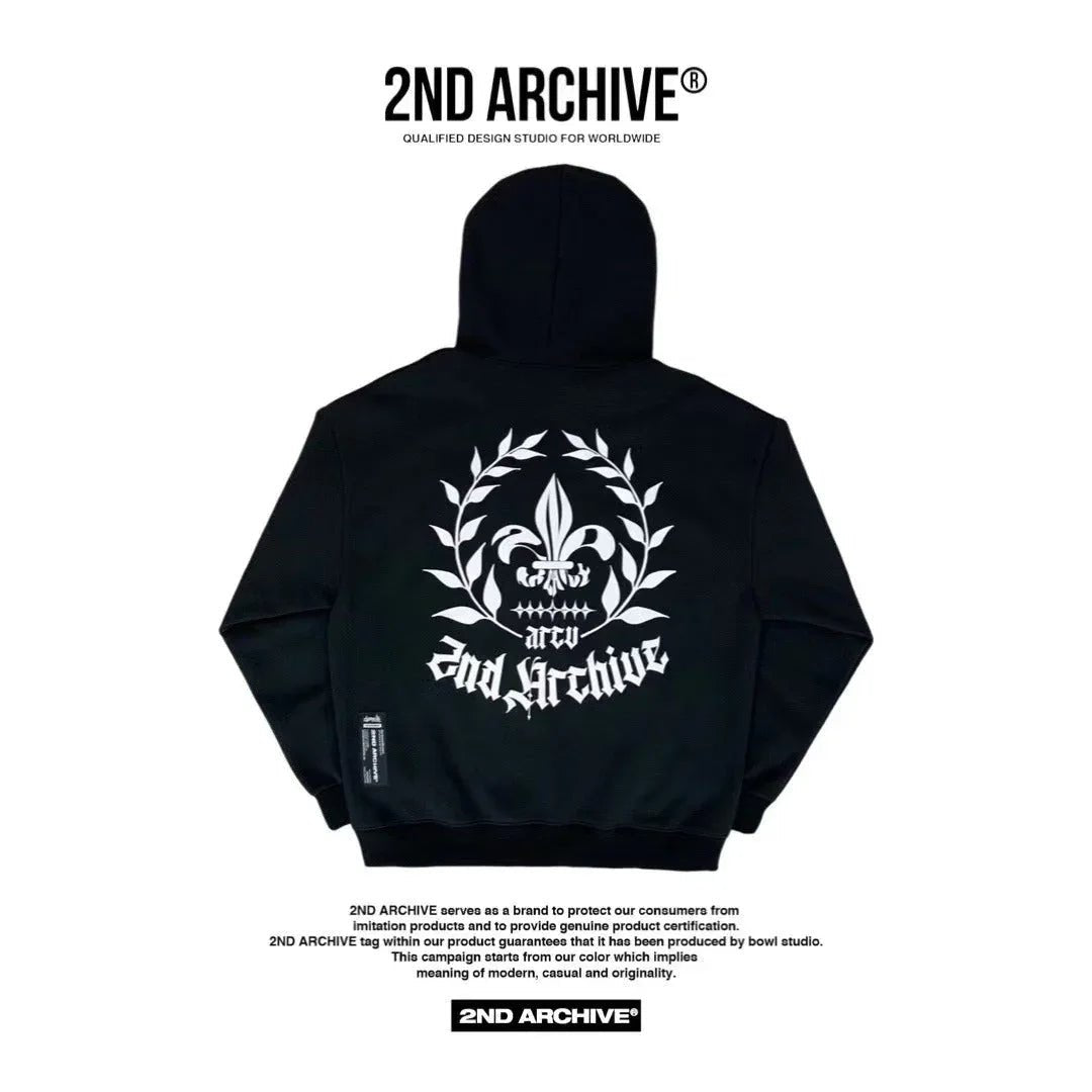韓國直送🇰🇷 2ND ARCHIVE Bateri Scotch Fleece Hoodie - HLY &amp; CHOCCICO