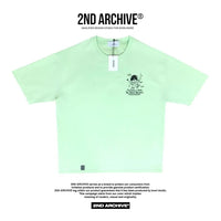 韓國直送 2ND ARCHIVE Black Beanie Teddy Bear Tee - HLY & CHOCCICO