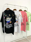 韓國直送 2ND ARCHIVE Black Beanie Teddy Bear Tee - HLY & CHOCCICO