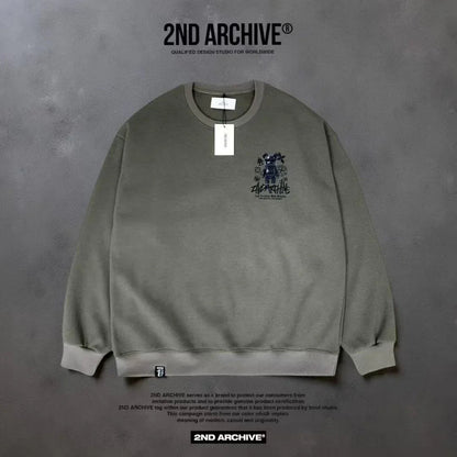 韓國直送 2ND ARCHIVE Black Cross Bear Sweatshirt - HLY &amp; CHOCCICO