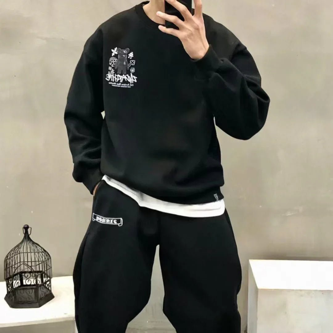 韓國直送 2ND ARCHIVE Black Cross Bear Sweatshirt - HLY &amp; CHOCCICO