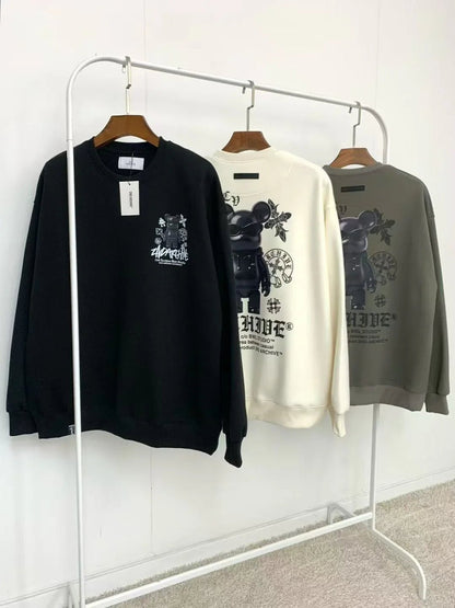韓國直送 2ND ARCHIVE Black Cross Bear Sweatshirt - HLY &amp; CHOCCICO