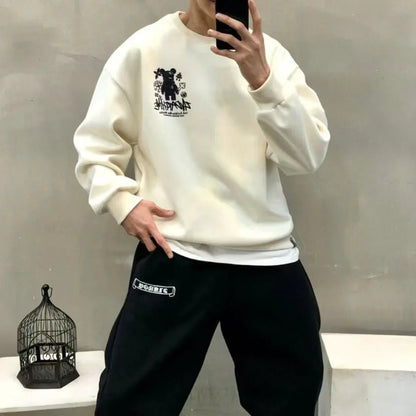 韓國直送 2ND ARCHIVE Black Cross Bear Sweatshirt - HLY &amp; CHOCCICO