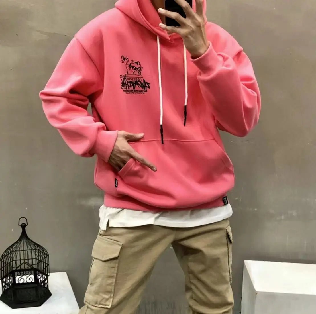 韓國直送🇰🇷 2ND ARCHIVE Box Cat Hoodie - HLY & CHOCCICO