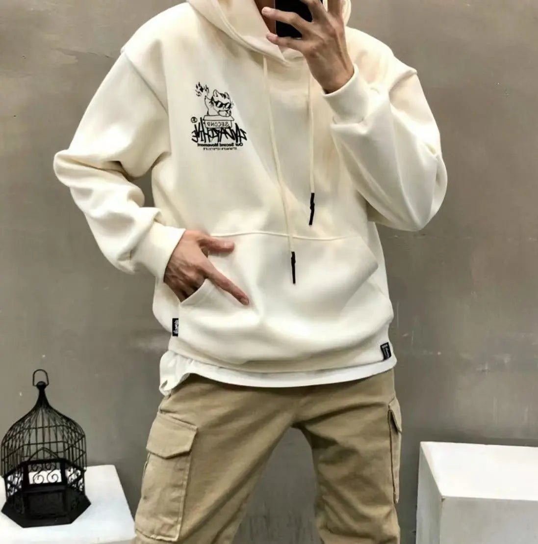 韓國直送🇰🇷 2ND ARCHIVE Box Cat Hoodie - HLY & CHOCCICO