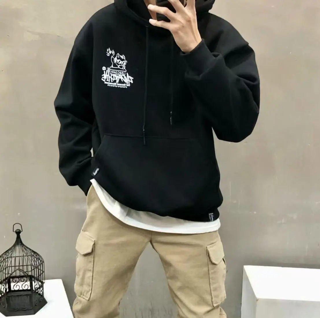 韓國直送🇰🇷 2ND ARCHIVE Box Cat Hoodie - HLY & CHOCCICO