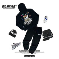 韓國直送🇰🇷 2ND ARCHIVE Box Cat Hoodie - HLY & CHOCCICO
