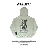 韓國直送🇰🇷 2ND ARCHIVE Camo Bear Scotch Fleece Hoodie - HLY & CHOCCICO