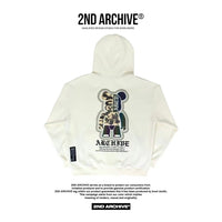韓國直送🇰🇷 2ND ARCHIVE Camo Bear Scotch Fleece Hoodie - HLY & CHOCCICO