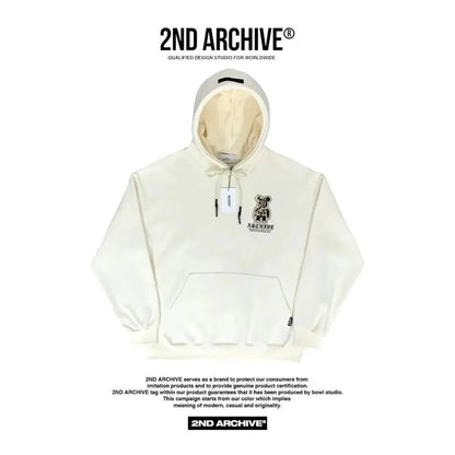 韓國直送🇰🇷 2ND ARCHIVE Camo Bear Scotch Fleece Hoodie - HLY &amp; CHOCCICO