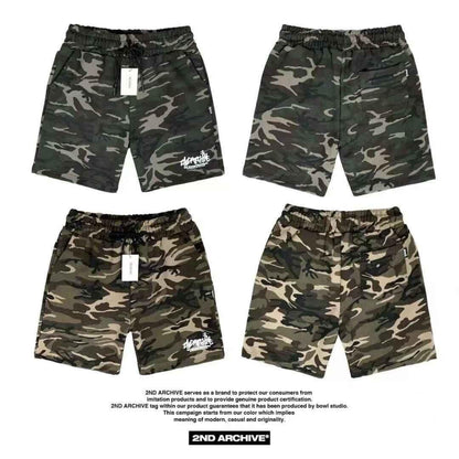 韓國直送 2ND ARCHIVE Camo Signature Logo Shorts - HLY &amp; CHOCCICO
