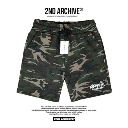 韓國直送 2ND ARCHIVE Camo Signature Logo Shorts - HLY &amp; CHOCCICO