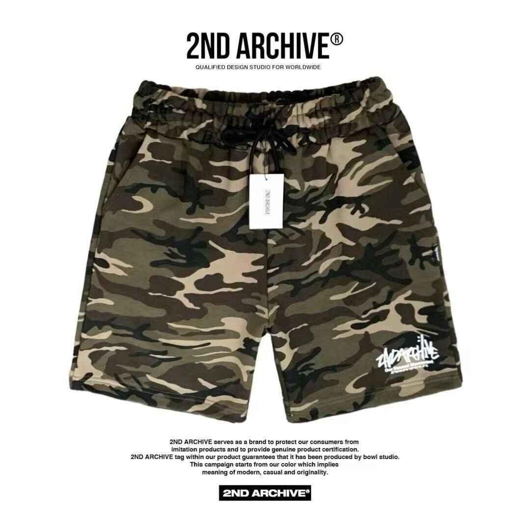 韓國直送 2ND ARCHIVE Camo Signature Logo Shorts - HLY &amp; CHOCCICO