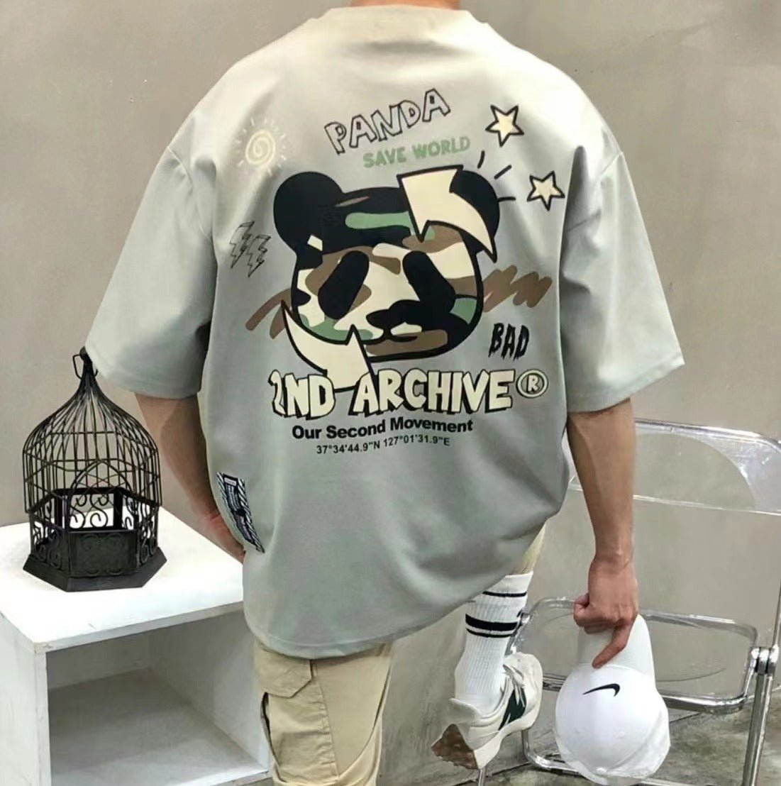 韓國直送🇰🇷 2ND ARCHIVE Camopanda Tee- 3 Color