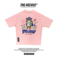 韓國直送🇰🇷 2ND ARCHIVE Camping Bear Short Sleeve Tee - 4 Color HLY & CHOCCICO