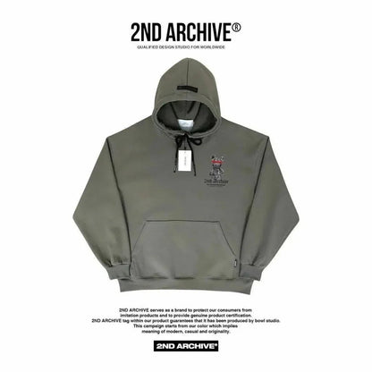 韓國直送🇰🇷 2ND ARCHIVE Captured Bear Hoodies - HLY &amp; CHOCCICO